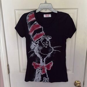 Cat In The Hat Black and Red Dr. Seuss Tee by Mighty Fine